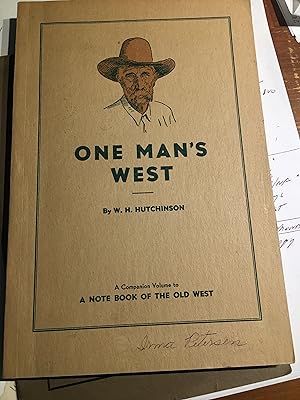 One Mans West. Signed