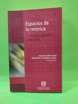 Immagine del venditore per Espacios de la retrica. Problemas filosficos y literarios. venduto da ABACO LIBROS USADOS