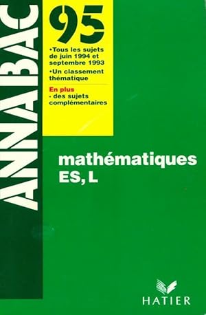 Mathematiques ES, L - Collectif