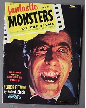 Seller image for FANTASTIC MONSTERS OF THE FILMS Magazine Volume-1 #1 (1962) Christopher Lee photo cover from Horror of Dracula by Hammer Films for sale by Comic World