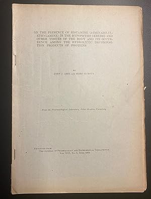 Three significant papers, 1912-1920. "On the presence of histamine (beta-iminazolyl-ethylamine) i...