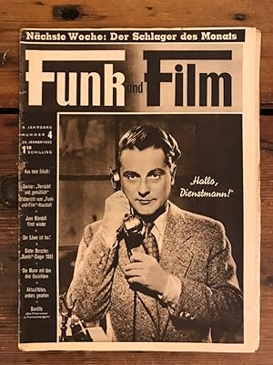 Funk und Film, 8. Jahrgang, Nummer 4, 25. Jänner 1952: Nächste Woche: Der Schlager der Woche; "Ha...