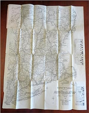 Image du vendeur pour New England & New York Early Automobile Road Atlas 1918 Rand McNally pocket map mis en vente par RareMapsandBooks