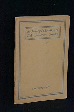 Seller image for Archeology's Solution of Old Testament Puzzles for sale by Books by White/Walnut Valley Books