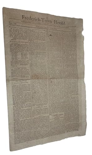 Frederick-Town Herald. Vol. VII, No. 12 (August 27th, 1808)