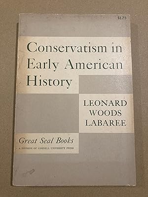 Seller image for Conservatism in Early American History for sale by BBBooks