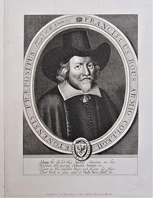 Antique print, portrait of Francis Rous