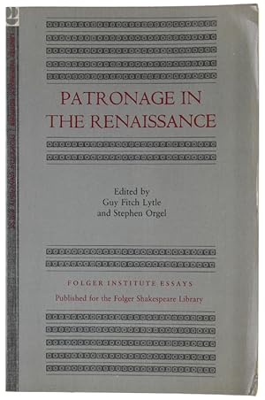 Bild des Verkufers fr PATRONAGE IN THE RENAISSANCE.: zum Verkauf von Bergoglio Libri d'Epoca