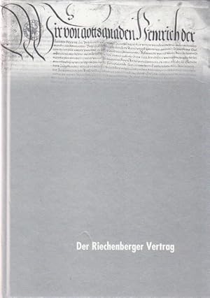 Bild des Verkufers fr Der Riechenberger Vertrag. zum Verkauf von Altstadt Antiquariat Goslar