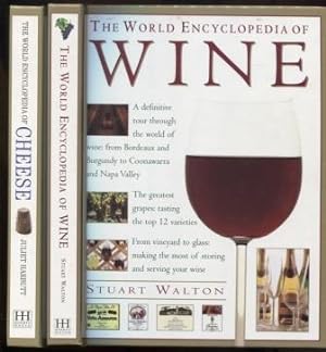 Seller image for The Wine & Cheese Collection: The World Encyclopedia of Cheese. The World Encyclopedia of Wine. 2 Volume boxed set. for sale by E Ridge Fine Books