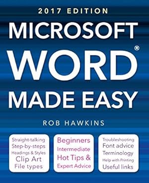 Imagen del vendedor de Microsoft Word Made Easy (2017 edition) a la venta por WeBuyBooks