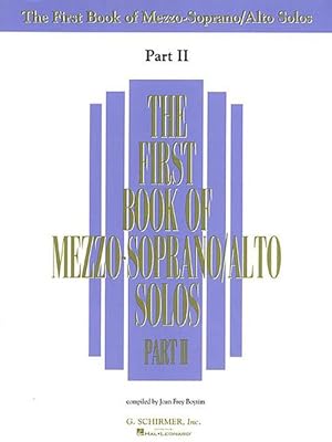 Bild des Verkufers fr The First Book of Mezzo-Soprano/Alto Solos Part II (Paperback) zum Verkauf von Grand Eagle Retail