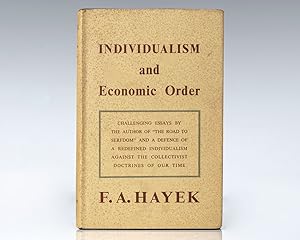 Bild des Verkufers fr Individualism and Economic Order. zum Verkauf von Raptis Rare Books