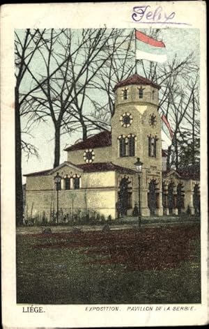 Image du vendeur pour Ansichtskarte / Postkarte Lige Lttich Wallonien, Exposition 1905, Pavillon de la Serbie mis en vente par akpool GmbH