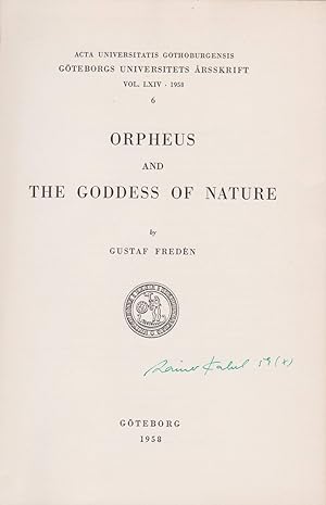 Orpheus and the Goddess of Nature.