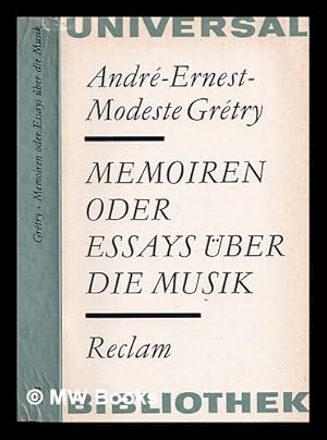 Bild des Verk�ufers f�r Memoiren oder essays �ber die musik zum Verkauf von MW Books