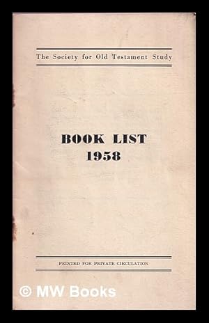 Seller image for Book List 1958 for sale by MW Books