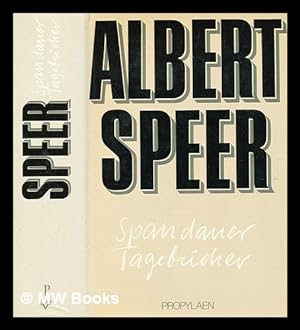 Imagen del vendedor de Spandauer Tagebcher / Albert Speer a la venta por MW Books