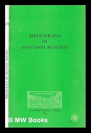 Seller image for Bibliografia di Giovanni Mantese for sale by MW Books