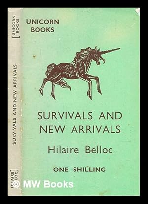 Bild des Verkufers fr Survivals and new arrivals / by Hilaire Belloc zum Verkauf von MW Books