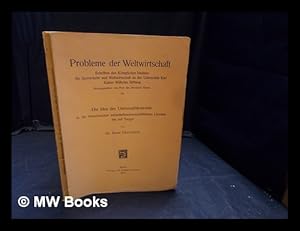 Seller image for Die Idee der Universalkonomie in der franzsischen wirtschaftswissenschaftlichen Literatur bis auf Turgot / von Ernst Oberfohren for sale by MW Books