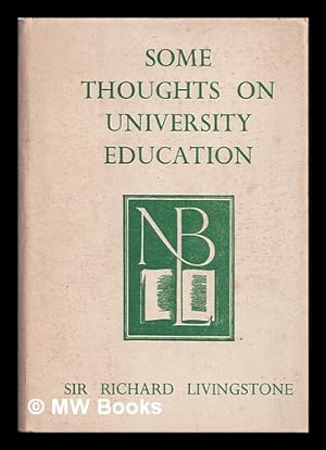 Imagen del vendedor de Some thoughts on university education a la venta por MW Books