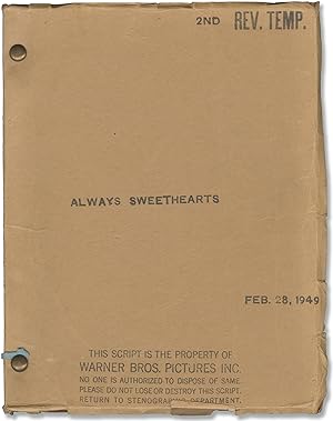 Bild des Verkufers fr The Story of Seabiscuit [Always Sweethearts] (Original screenplay for the 1949 film) zum Verkauf von Royal Books, Inc., ABAA