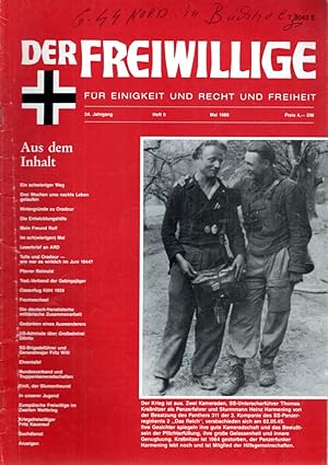 Seller image for Der Freiwillige. Fr Einigkeit und Recht und Freiheit 34. Jg, Heft 5 (Mai 1988) for sale by Antiquariat Jterbook, Inh. H. Schulze