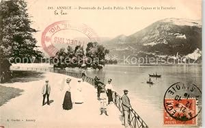 Postkarte Carte Postale 13839338 Annecy 74 Haute-Savoie Promenade du Jardin Public LIle des Cygn...
