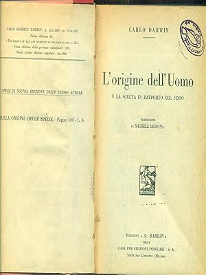 Seller image for L'origine dell'uomo for sale by Librodifaccia