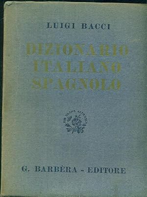 Bild des Verkufers fr Dizionario italiano spagnolo zum Verkauf von Librodifaccia