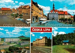 Postkarte Carte Postale 73838233 Ceska Lipa Boehmisch Leipa CZ Orts und Teilansichten