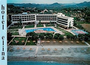 Image du vendeur pour Postkarte Carte Postale 73836301 Rhodos Rhodes aegaeis Hotel Elina Fliegeraufnahme Rhodos Rhodes aegaeis mis en vente par Versandhandel Boeger