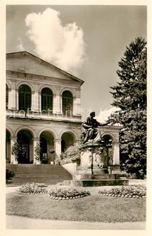 Bild des Verkufers fr Postkarte Carte Postale 73841511 Bad Brueckenau Kursaal mit Denkmal Koenig Ludwig I Bad Brueckenau zum Verkauf von Versandhandel Boeger