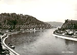 Postkarte Carte Postale 73844310 Linz Donau AT Donautal Panorama