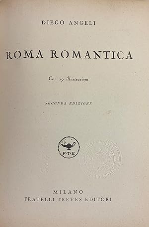 Immagine del venditore per ROMA ROMANTICA venduto da libreria minerva