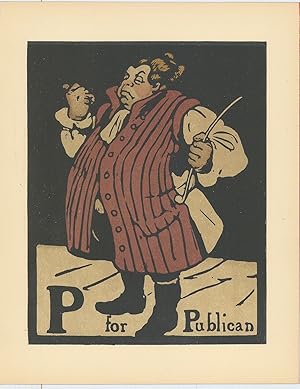 Seller image for P for Publican. From "An Alphabet". for sale by Robert Frew Ltd. ABA ILAB