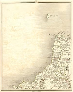 [no title] - Map section 11 from Cary's New Map of England & Wales (1794), covering part of north...