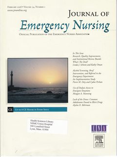 Journal of Emergency Nursing Vol 34 No. 1 Feb. 2008: Research, Quality Improvement and Institutio...