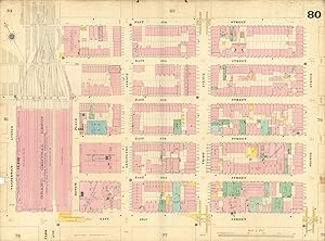 [Sanborn Fire Insurance New York City map sheet 80 - Midtown Manhattan - Midtown East, Turtle Bay...