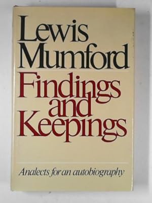 Seller image for Findings and keepings: analects for an autobiography for sale by Cotswold Internet Books