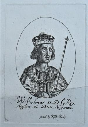 Antique print, King William II of England
