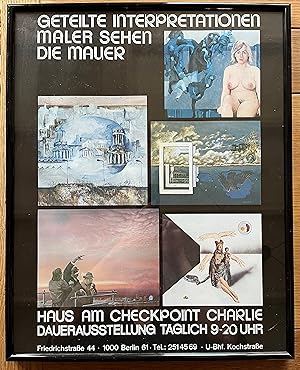 Seller image for Geteilte Interpretationen Maler sehen die Mauer - poster for sale by Harrison-Hiett Rare Books