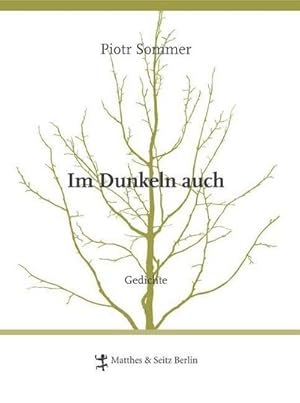 Bild des Verkufers fr Im Dunkeln auch : Gedichte zum Verkauf von AHA-BUCH GmbH