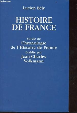Seller image for Histoire de France suivi de chronologie de l'histoire de France. for sale by Le-Livre