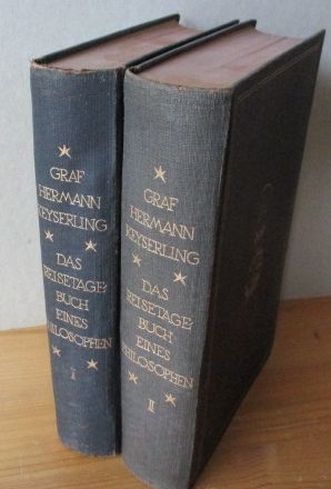 Das Reisetagebuch eines Philosophen. Mit dem Bildnis des Verfassers. 2 Bände (komplett). [Die Wer...