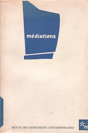 Médiations 2. Revue des expressions contemporaines. 1961.