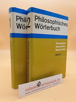 Bild des Verkufers fr Philosophisches Wrterbuch / Band 1: A-Konditionalittsprinzip ; Band 2: Konflikt bis Zyklentheorie (2 Bnde) zum Verkauf von Roland Antiquariat UG haftungsbeschrnkt