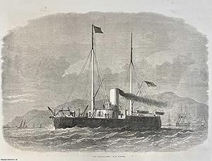 Bild des Verkufers fr H.M.S. Hotspur of the Ironclad Fleet. An original print from the Illustrated London News, 1871. zum Verkauf von Cosmo Books