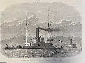 Bild des Verkufers fr The Turret-Ships Abyssinia and Magdala, for the Defence of Bombay Harbour. An original print from the Illustrated London News, 1871. zum Verkauf von Cosmo Books